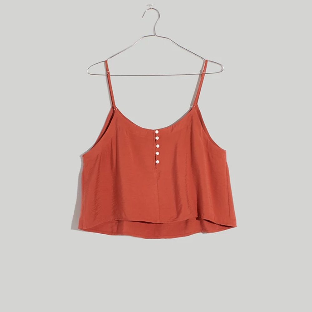 Madewell Drapeweave Crop Tank Top NWT